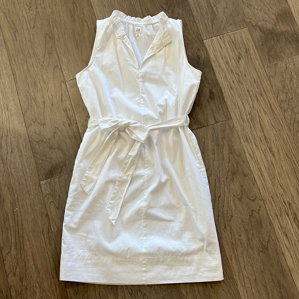 GAP Midi dress, White sleeveless Size XS